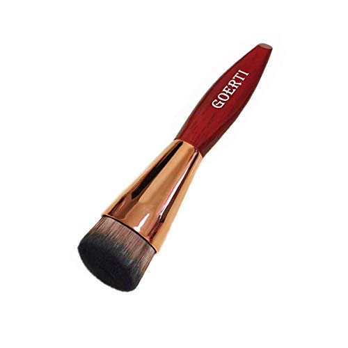 Angled Kabuki Foundation Brush High Density Face Makeup Brush for Liquid Makeup Foundation Cream Powder Blush Contouring Buffing Stippling (Foundation brush)