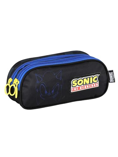 Estojo infantil Sonic Preto ET49855SO