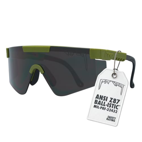 Pit Viper Original 2.0 | MIL-PRF-32432 Ballistic Shooting Glasses | Z87+ Safety | Shatterproof Polycarbonate | No-Slip Grip