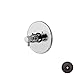 Newport Brass 3-1504TR East Linear Collection Single Handle Round Thermostatic V, Flat Black