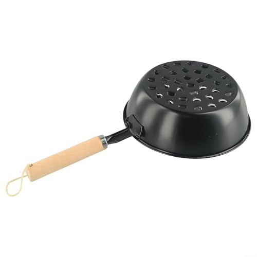 Encendedor de carbón para exteriores con mango largo para reducir la exposición al calor, compatible con malla de barbacoa estándar para uso de doble función