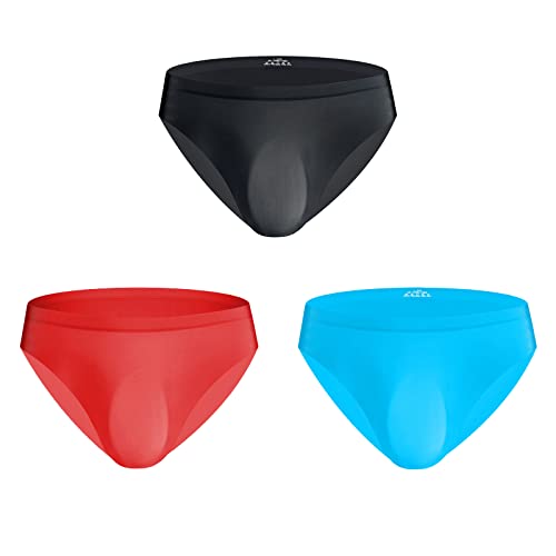 Evankin Mens Ultra-Thin Ice Silk Briefs Seamless Breathable Underwear Comfortable Pouch Quick Drying