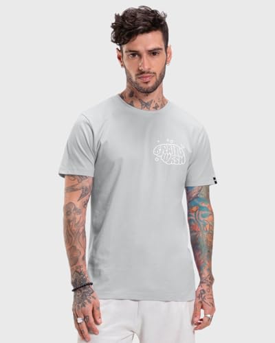 Image of Bewakoof Men's Game Over Printed 100% Cotton T-Shirt - Regular Fit, Round Neck, Half Sleeves