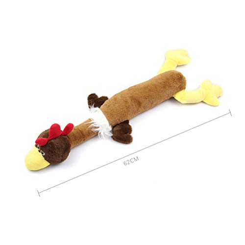 Brinquedo criativo para cachorro,brinquedo engraçado,peru de pelúcia,brinquedo durável para animais