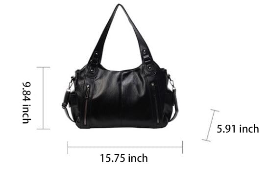 Crossbody Tote Bag for Women Large Size Retro Single-Shoulder Bag, handbag Bucket Purse for Gift,Travel,Work2