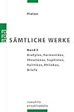 Kratylos, Parmenides, Theaitetos, Sophistes, Politikos, Philebos, Briefe (Platon: Sämtliche Werke, Band 3) - Platon