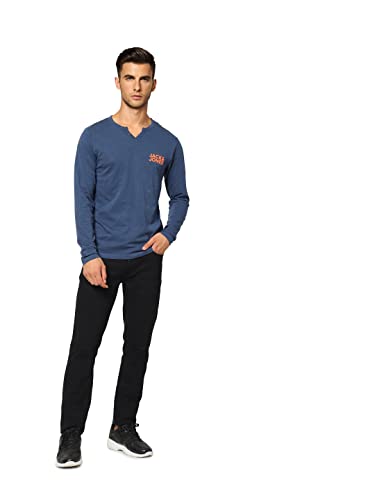 Image of JACK & JONES Men's Solid Regular Fit T-Shirt