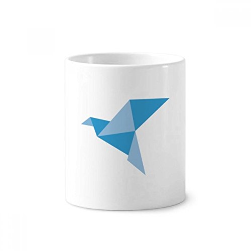 Tasse origami bleu en céramique 350ml pour une salle de bain moderne