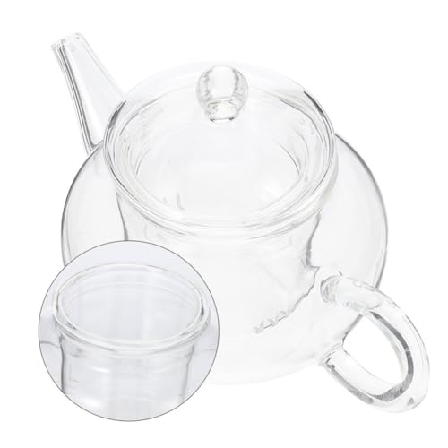 Théière avec infuseur en verre borosilicate robuste et design épuré - 8
