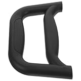 Baluue Asa de Plástico Negra para Carrito de Compras Mango Ergonómico y Resistente para Repuesto Accesorio Portátil para Carritos Utilitarios y Camping Compatible