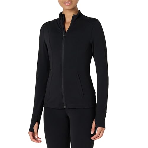 Amazon Essentials Women's Active FormFlex Buttery Soft Slim Fit Full Zip Jacket