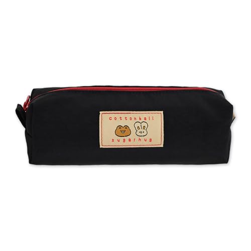 Image of Monolike Unmatched Friends Block Pencil Case, Black - Pencil Pouch, Portable Pencil Bag, Pencil Case, Office Pouch case, Soft