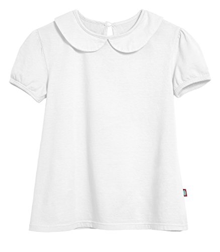City Threads Little Girls' Peter Pan Collar A-Line Puff Tee Tshirt Top Blouse