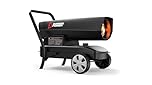 Bimson Power 37kW Diesel/Kerosene Space Heater, 125,000 BTU Industrial Portable Heater for Workshop, Garage, Shed, Greenhouse & Outdoor Heating, Large Fuel Tank, Adjustable Thermostat, 3 Year Warranty