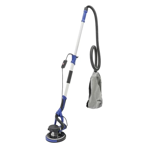 Drywall Sander 750W Powerful Electric Drywall Sander with Vacuum Dust Collector Dustless Wall Sander with LED Loop Electric Sander Tool for Polishing Ceiling, Drywall (Sapphire Blue)