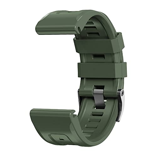 Bracelet en silicone 22mm pour Garmin Fenix 5 et 5 Plus couleur agate - 5
