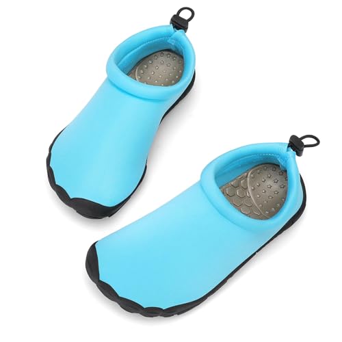 Image of Mishansha Kids Water Shoes Quick-Dry Wide Toe Box Non-Slip Barefoot Shoes Beach Pool Swim Shoes