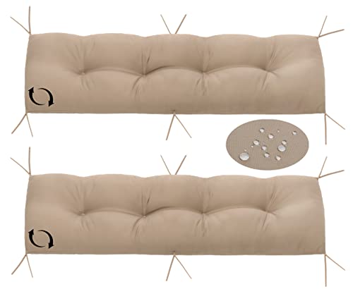 Seokor Bankauflage Samt - Sitzkissen Für Gartenbank Terrasse