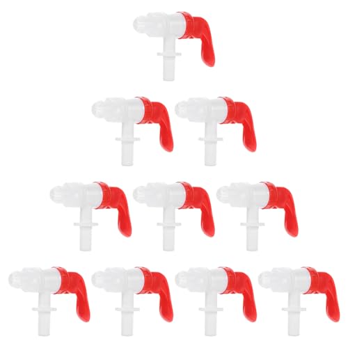 TOPPERFUN 10 piezas Unidades Grifos Dispensadores Plásticos Resistentes Diseño Sencillo para Barriles y Jarras de Jugo Uso Múltiple Fácil Limpieza