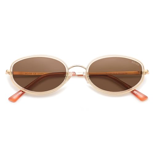 SOJOS Polarized Oval Round Sunglasses SJ1248 Unisex