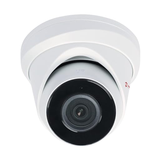 Anpviz Cámara PoE de 8 MP para exteriores, cámara de vigilancia domo exterior, PoE, visión nocturna por infrarrojos, micrófono integrado, detección de movimiento, acceso remoto, carcasa de metal
