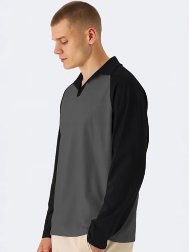 Image of Jump Cuts || Mens || Colorblock || Polo Neck || Raglan Full Sleeve || LoopKnit || Sweatshirt