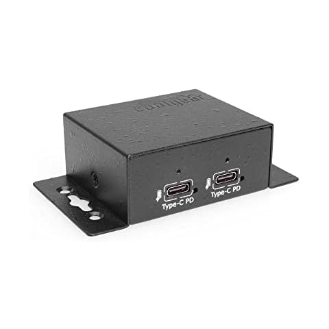 ChargeIt! Mini 200W Type-C PD Charger - Dual 100W Ports, Fast Charging, Screw Lock Compatible Cover