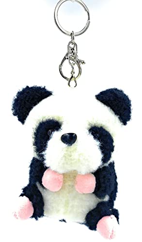 Aeisage Panda Keychain Plush Panda Stuffed Animals for Girls Backpack Pendant Anime Cute Keychain Accessories Panda Toy Pendant for Purses, Medium