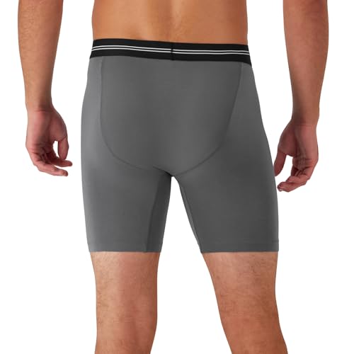 Hanes Men's Perfect Flex Breathable Boxer Brief Underwear, Lightweight Luxe Modal Blend, Supportive Pouch, 1-Pack3