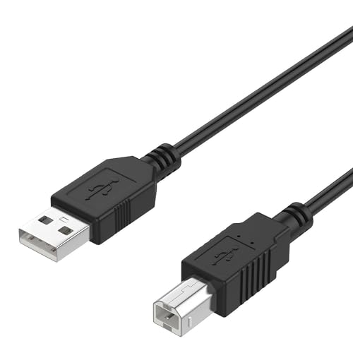 PwrON 6ft USB 2.0 Printer Cable Cord for Akai Professional