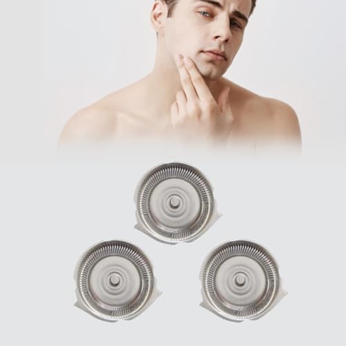 Set of 3 Replacement Heads for Replacing Philips Norelco HQ6 Quadra Action Shavers