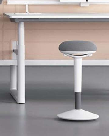 Image of Kore Design Wobble Stool for Standing Desks, Ergonomic Wobble Chair for Adults /Kids, Perfect for Classroom Seating, Round Curved Seat for Active Sitting Vanity Desk Stool for Home /Office Use, Blue