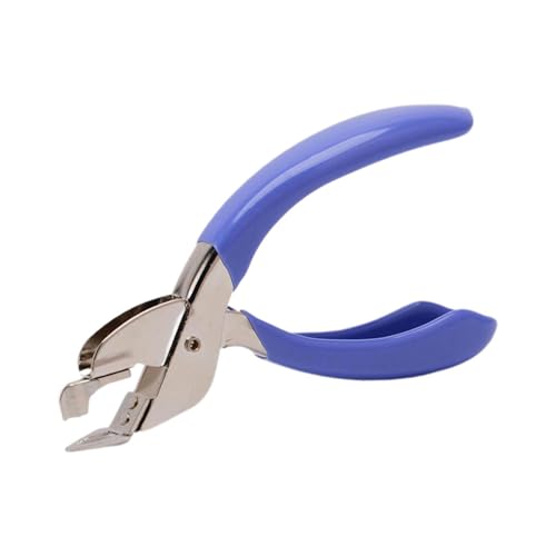 drburpily Herramienta quitagrapas portátil eficiente, práctica y fácil de usar. Para quitar grapas, no daña el papel. Capacidad: 20 hojas A4. Herramienta de extracción rápida grapas. No daña el papel.