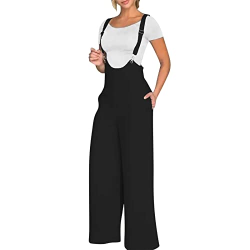 After Five - Overol para mujer, diseño de corazón dulce, Negro, XXL