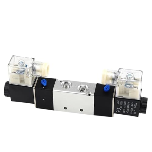 Électrovanne pneumatique 4V220-08 à double bobine 1/4" robuste