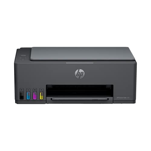 HP Smart Tank 581 All-in-One WiFi Colour Printer | 2 Extra Black Ink Bottle | 1+1 Year Extended Warranty on Registration| Up to 12000 Black & 6000 Colour Prints I Print,Scan & Copy for Office/Home