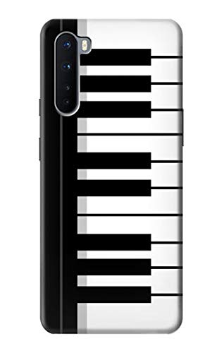 Black and White Piano Keyboard Case Cover For OnePlus Nord
