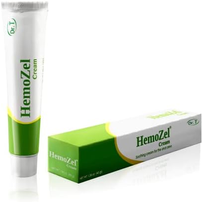HemoZel Hemorrhoid Cream - 1.38 oz. Natural Hemorrhoid Treatment for Pain, Bleeding, Burning, Itching, Swelling and General Discomfort. Also Alleviates Symptoms Related to Varicose Veins -40g Ointment