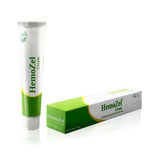 Hemozel Hemorrhoid Cream - 1.38 Oz. Natural Hemorrhoid Treatment For Pain, Bleeding, Burning, Itching, Swelling And General Discomfort. Also Alleviates Symptoms Related To Varicose Veins -40G Ointment #TOP2