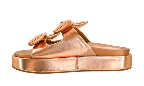 Corkys Footwear Women's Lil Bit Knotty 1.5-Inch Platform Sandal - Featuring Two Straps Adorned With Bows And A Lightly Cushioned Insole For All Day Wear