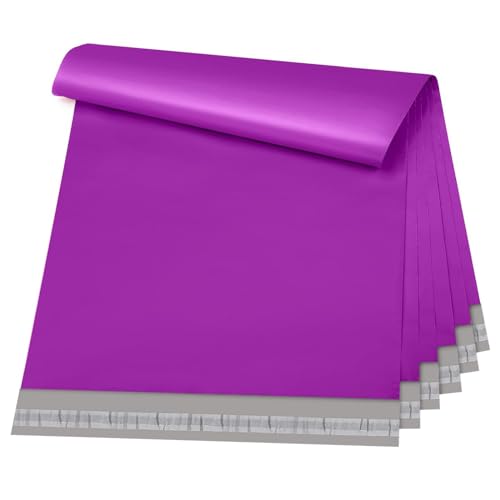 Image of Metronic Purple Poly Mailers 14.5x19 Large Poly Mailers 100 Pack Self-Seal Shipping Bags, Packaging Bags, Shipping Envelopes, Packaging for Small Business, Boutique, Clothing
