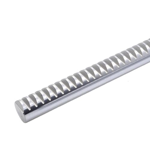 Spur Rack Steel High Precision 1pcs Round Gear Rack 0.5/0.8/1/1.5/2/2.5 Module Length 300/500mm Dia 8/10/12/15/16/18/20/25mm Steel Spur Gear Rack(1.5M 16x500mm)