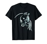 cavallo ragazza, equitazione, cavallo regalo, donne ragazze maglietta