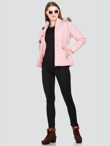 Image of RARE TIMES Women's Stylish Solid Full Sleeves Jacket | Winter Wear Quilted Jacket for Travelling | Regulaer Fit Puffer Jacket For Women