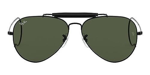 Ray-Ban Sunglasses RB3030 Outdoorsman / Frame: Black (58mm) Lens: Green, 58 mm2