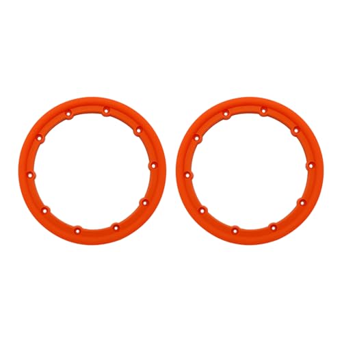 FLMLF Nylon Outside Beadlock Ring Kit Orange for Wheel Hub for 1/5 HPI Baja 5B 5T 5SC LOSI 5ive T RC CAR Truck Parts