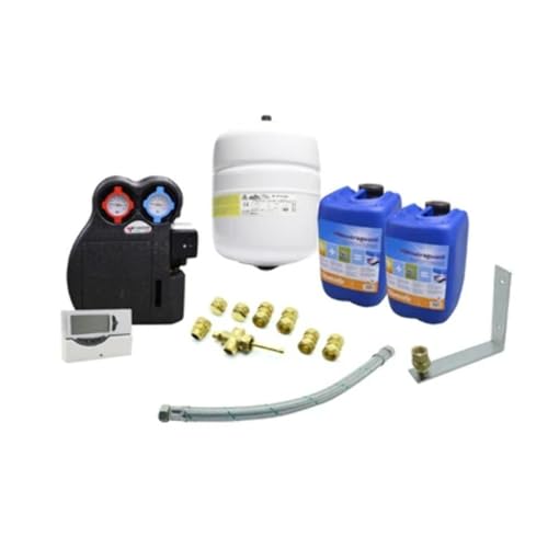 Kit idraulico completo per impianto solare termico circuito forzato 2 collettori