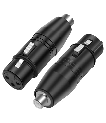 Adaptador XLR Hembra a RCA Hembra 2 unidades miniatura 1
