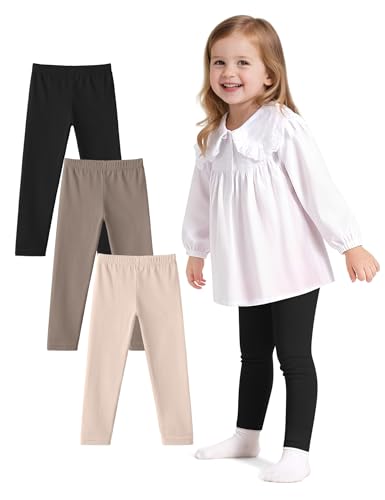 Witwot Baby Girls Leggings Toddler Kids (3-Pack)