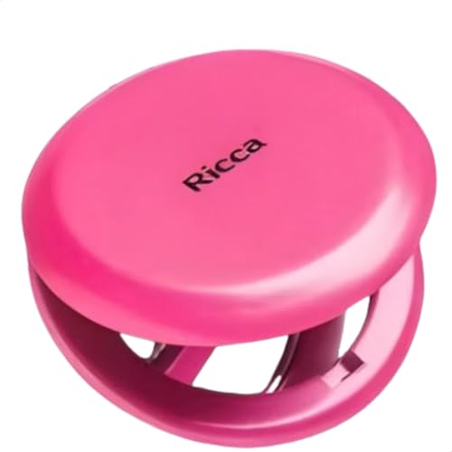Espelho de Bolsa Dobrável Dupla Face com Aumento 2x Prático, Leve e Colorido para Maquiagem Rosa Chiclete Para Bolsa